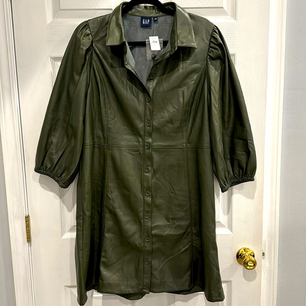Gap Faux Leather Dress